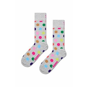 Happy Socks sosete Big Dot Sock culoarea gri imagine