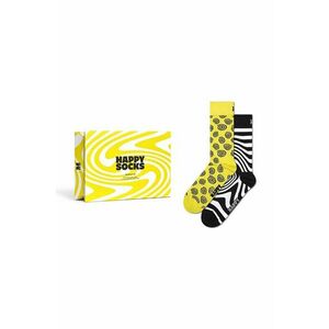 Happy Socks sosete Gift Box Zig Zag 2-pack imagine