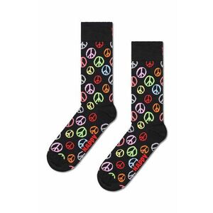 Happy Socks sosete Peace culoarea negru imagine