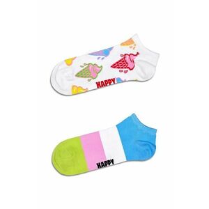 Happy Socks sosete Ice Cream & Stripe Low 2-pack imagine