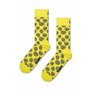 Happy Socks sosete Swirl Sock culoarea galben imagine