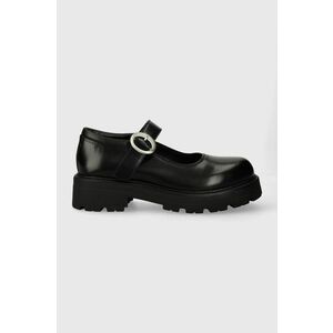 Vagabond Shoemakers pantofi de piele COSMO 2.0 femei, culoarea negru, cu toc plat imagine