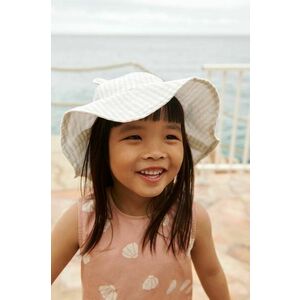 Liewood pălărie din bumbac pentru copii Amelia Seersucker Sun Hat With Ears culoarea violet, bumbac imagine