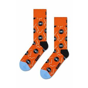 Happy Socks sosete Vinyl Sock culoarea portocaliu imagine