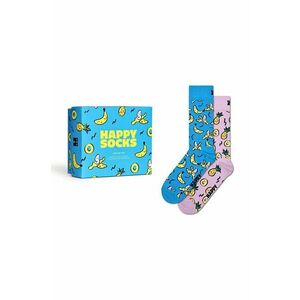 Happy Socks sosete Gift Box Fruits Socks 2-pack imagine