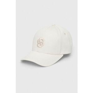 BOSS șapcă culoarea alb, cu imprimeu 50514038 imagine