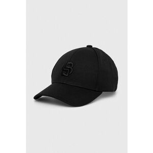 BOSS șapcă culoarea negru, cu imprimeu 50514038 imagine