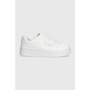 Skechers sneakers pentru copii COURT HIGH COLOR ZONE culoarea alb imagine