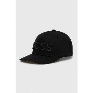 BOSS șapcă culoarea negru, cu imprimeu 50502178 imagine
