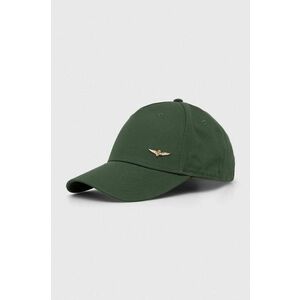 Aeronautica Militare șapcă de baseball din bumbac culoarea verde, neted imagine