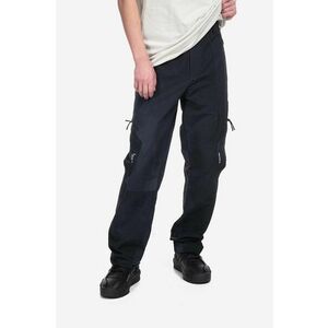 A-COLD-WALL* pantaloni Irregular Dye Trousers bărbați, culoarea negru, drept ACWMB181-BLACK imagine