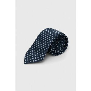 BOSS cravată de mătase culoarea bleumarin 50512605 imagine