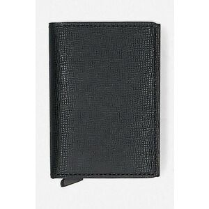 Secrid portofel de piele culoarea negru SC.BLACK-BLACK imagine