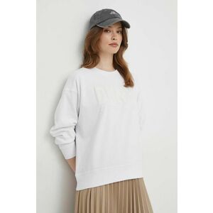 Dkny Bluză femei, culoarea alb, cu imprimeu imagine