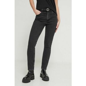 Abercrombie & Fitch jeansi femei, culoarea negru imagine