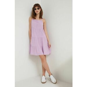 Roxy rochie culoarea violet, mini, evazați ERJWD03784 imagine