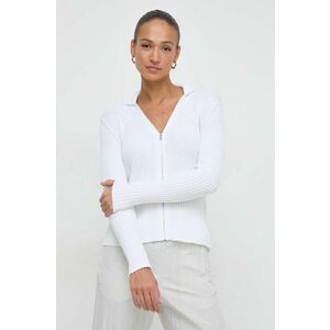 Max Mara Leisure cardigan femei, culoarea alb, light imagine