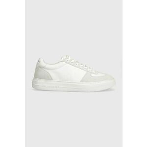 Karl Lagerfeld sneakers din piele T/KAP culoarea alb, KL51424 imagine