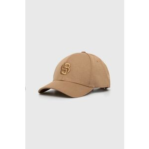 BOSS șapcă culoarea bej, cu imprimeu 50520812 imagine