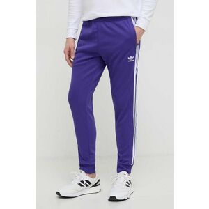 adidas Originals pantaloni de trening culoarea violet, cu imprimeu imagine