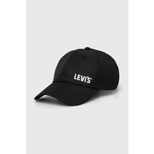 Levi's sapca culoarea negru, cu imprimeu imagine