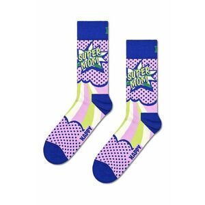 Happy Socks sosete Super Mom Sock femei, culoarea violet imagine