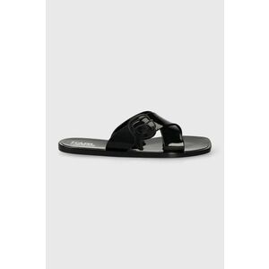 Karl Lagerfeld papuci JELLY III NFT femei, culoarea negru, KL80004N imagine
