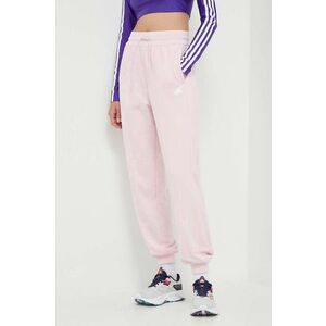 adidas pantaloni de trening culoarea roz, cu imprimeu IS4297 imagine