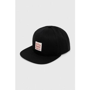Levi's șapcă de baseball din bumbac culoarea negru, cu imprimeu imagine