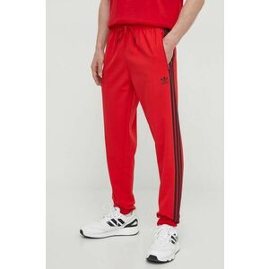 adidas Originals pantaloni de trening culoarea rosu, cu imprimeu imagine