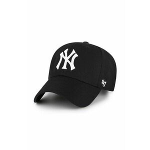 47brand șapcă MLB New York Yankees culoarea negru, cu imprimeu B-MVPSP17WBP-BKW imagine