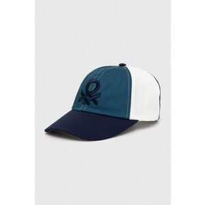 United Colors of Benetton șapcă de baseball din bumbac culoarea albastru marin, modelator imagine