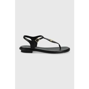 MICHAEL Michael Kors sandale de piele Mallory Thong femei, culoarea negru imagine