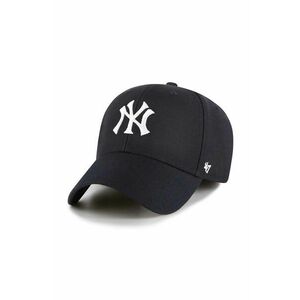 47brand șapcă din amestec de lână MLB New York Yankees culoarea bleumarin, cu imprimeu B-MVPSP17WBP-NYC imagine