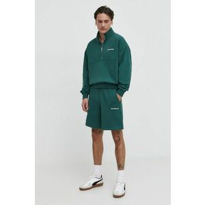 Abercrombie & Fitch pantaloni scurti barbati, culoarea verde imagine