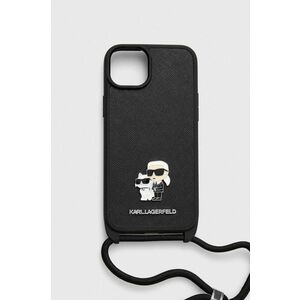 Karl Lagerfeld Husă pentru telefon iPhone 15 Plus / 14 Plus 6.7" culoarea negru imagine