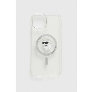 Karl Lagerfeld Husă pentru telefon iPhone 15 Plus / 14 Plus 6.7" culoarea transparent imagine