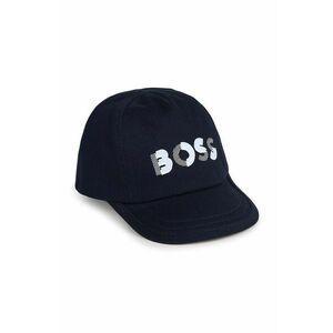 BOSS șapcă din bumbac pentru copii culoarea albastru marin, cu imprimeu imagine