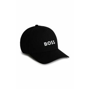 BOSS șapcă din bumbac pentru copii culoarea negru, cu imprimeu imagine