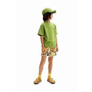 Desigual tricou de bumbac pentru copii culoarea verde, cu imprimeu imagine