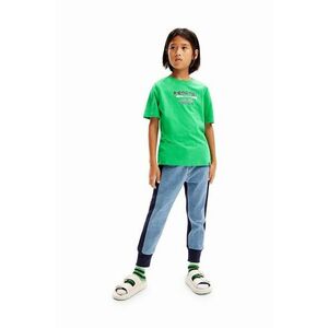 Desigual tricou de bumbac pentru copii culoarea verde, cu imprimeu imagine