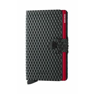 Secrid portofel de piele Cubic Black-Red culoarea negru imagine