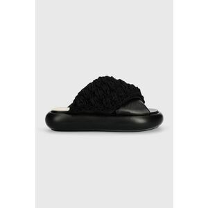 JW Anderson papuci Crochet Twister femei, culoarea negru, cu platforma, ANW42027A imagine