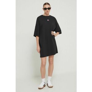 Tommy Jeans rochie din bumbac mini, oversize imagine