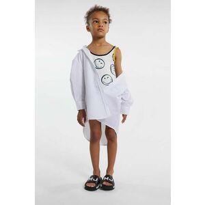 Marc Jacobs rochie din bumbac pentru copii culoarea alb, mini, oversize imagine