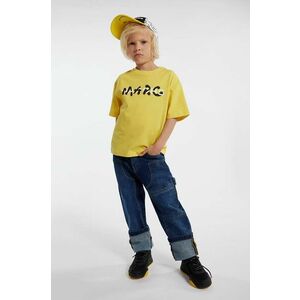 Marc Jacobs tricou de bumbac pentru copii culoarea auriu, cu imprimeu imagine