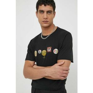 PS Paul Smith tricou din bumbac barbati, culoarea negru, cu imprimeu imagine