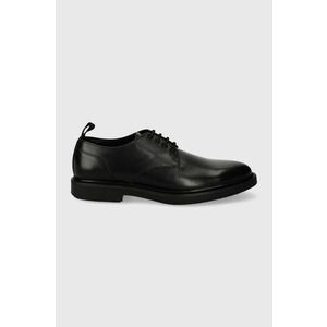 BOSS pantofi de piele Larry barbati, culoarea negru, 50516670 imagine