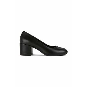 Geox pantofi de piele D ELEANA culoarea negru, cu toc drept, D26TWA 00085 C9999 imagine