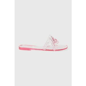 Karl Lagerfeld papuci JELLY femei, culoarea roz, KL80008T imagine